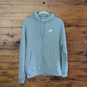 Nike Grey Hoodie Pullover Sweatshirt Unisex Women's Size M Medium
